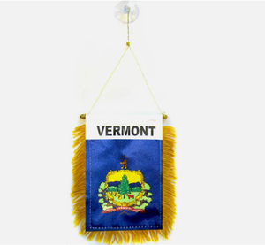 Bandera de South <span class=keywords><strong>Carolina</strong></span> para colgar en la ventana, mini banderas para coche, decoración para espejo retrovisor con ventosa y flecos dorados - Product Image 6