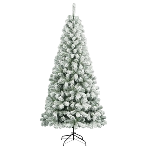 Sapin de Noël floqué Jefferson, 270 cm de haut - Product Image 1