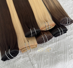 Extensioni per capelli invisibili <span class=keywords><strong>Cindy</strong></span> con clip, in vero capello umano Remy, trama singola, prezzo all'ingrosso - Product Image 4