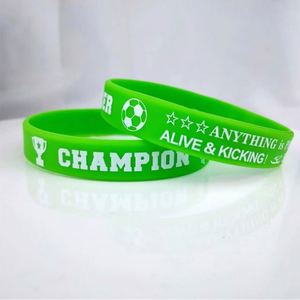Pulseras Personalizadas para Eventos de Fútbol, Pulseras Promocionales de Silicona para Campeones - Product Image 6