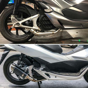 <span class=keywords><strong>Coude</strong></span> universel pour PCX <span class=keywords><strong>125</strong></span>/150, collecteur d'échappement en aluminium, collecteur avant, tuyau de descente, échappement de scooter - Nouveau, rénovation/mise à niveau - Product Image 5