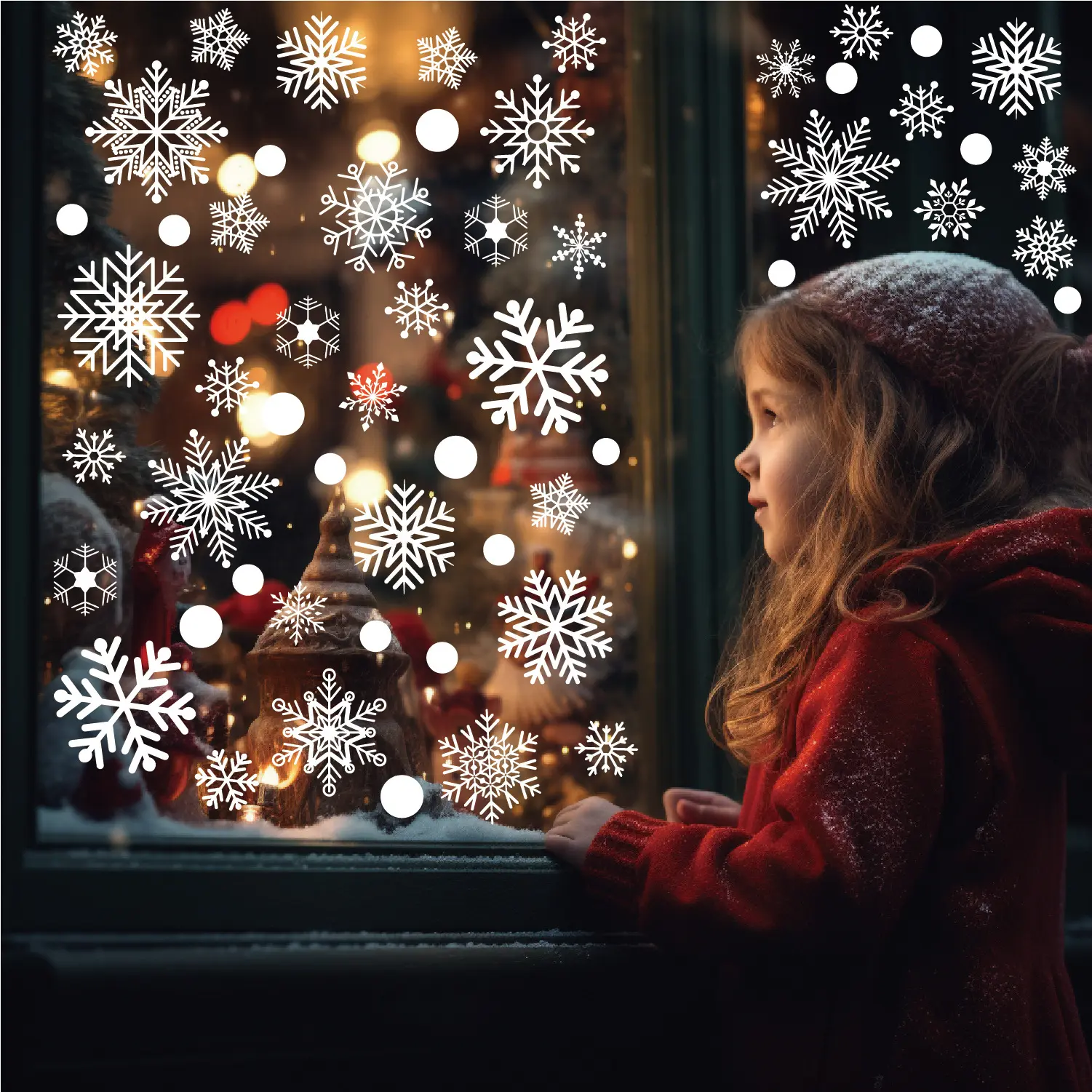 Vendita calda Merry natale finestre adesivi babbo natale rimovibile in vinile ChristmasTree muro porta finestra murale adesivo decalcomania
