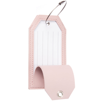 Étiquette de bagage personnalisée pour valises, accessoires de voyage en cuir pour femmes, étiquettes de bagages roses drôles, étiquettes mignonnes pour valises