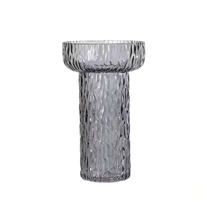 Florero de cristal para decoración de habitaciones, florero de cristal para decoración de sala de estar, estilo moderno de Finlandia, hielo helado - Product Image 6