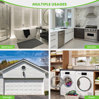 Grille de ventilation murale extérieure en acier inoxydable 304, à persiennes, avec moustiquaire et anti-refoulement étanche, pour zones côtières, salles de bain et cuisines