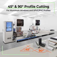 Machine de découpe CNC PARKER de précision pour acier inoxydable, aluminium et PVC, avec tête de coupe à double lame pour profilés et cadre moteur