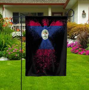 Drapeau de jardin extérieur Belize It's in My DNA, drôle et décoratif - Décoration de jardin festive pour la maison, 12x18 pouces - Product Image 6