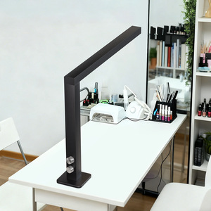 Lampe de bureau professionnelle pour nail art, <span class=keywords><strong>LED</strong></span> haute fidélité (CRI), contrôle de la lumière de précision, <span class=keywords><strong>manucure</strong></span>, 48W, lampe de table <span class=keywords><strong>LED</strong></span> en forme de L dorée, salon de beauté - Product Image 4