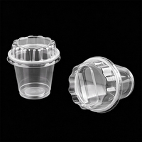 Gobelet à crème glacée jetable de 180 ml, gobelet transparent en PP, récipient pour yaourt, mousse, dessert, emballage, vente en gros, fabricant