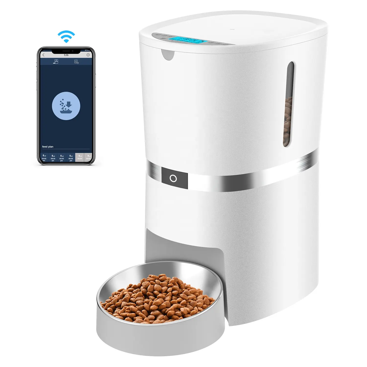 Manufacturer Directly Sell Dog Feeder Smart With 3.8L capacity Tuya Smart life App with Desiccant