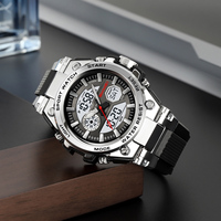 SKMEI 2417 nouveau haute qualité double temps analogique Reloj Hombre LED horloge 5ATM étanche sport hommes en plein air numérique montre-bracelet
