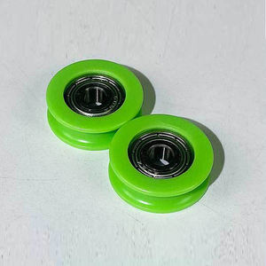 Ruedas <span class=keywords><strong>de</strong></span> Acero al Carbono con Rodamientos a Precio Económico Personalizadas, Ruedas <span class=keywords><strong>de</strong></span> Polea Pequeñas <span class=keywords><strong>de</strong></span> Nailon con Ranura en U y Rodamientos - Product Image 5