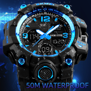 <span class=keywords><strong>Skmei</strong></span> 1155B 아날로그 디지털 시계 운동 시계 핫 잼 탕간 위장 그린 스포츠 남자 손목 시계 relogio relojes de hombre - Product Image 5