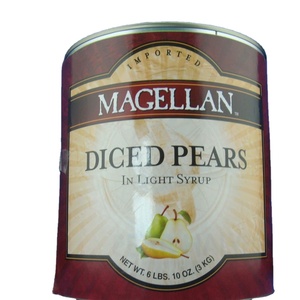 Poire <span class=keywords><strong>Bartlett</strong></span> en conserve délicieux dés/moitiés/tranches au sirop léger - Product Image 2