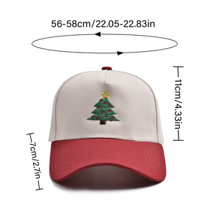 Năm-bảng điều chỉnh Mũ Bóng Chày Thêu Halloween Cây giáng sinh xuyên biên giới thương mại cho Amazon <span class=keywords><strong>cap</strong></span> mới cho ngoài trời - Product Image 4