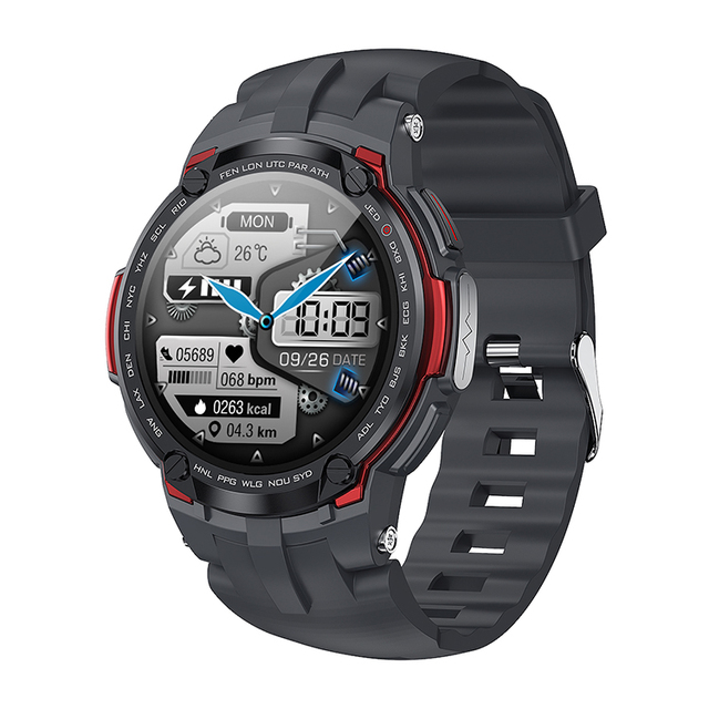 Elder ECG PPG Electrocardiogram Diagnosis Report Blood Pressure HRV Digital Sports IP68 Waterproof V6 Smart Watch