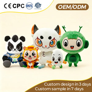 Mascota de Peluche Personalizada Profesional, Figura de Cómic, Desarrollo de <span class=keywords><strong>Personajes</strong></span> de Marca, Peluche Suave para Promociones de Eventos Corporativos - Product Image 1