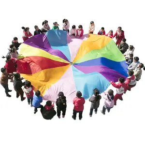 Big Size Kids Preschool Play Parachute Diameter 8M/9M/10M Children Educational Team Work Play Games Toy