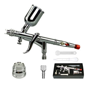 Aerógrafo S300 de 0.3mm con alimentación por gravedad para pintura automotriz, retoques de coches y modelos de juguete - Product Image 1