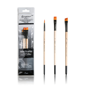 Juego de pinceles Giorgione G-230 G-231 con cerdas de nailon, virola de aluminio y mango de madera para artistas, para acuarela, óleo y acrílico. - Product Image 1