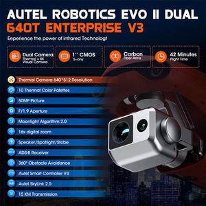 Autel Robotics EVO II Dual 640T Enterprise V3 Comercial, Cámara de Imagen Térmica GPS, Dron UAV Quadcopter de Plástico - Product Image 2
