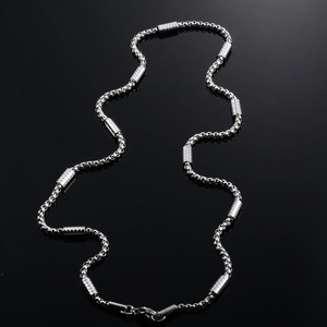 Yadreva, Nuevo Collar de Acero Inoxidable Hecho a Mano con Cadena de Serpiente y Cilindro para Hombres y Mujeres, Joyería - Product Image 5
