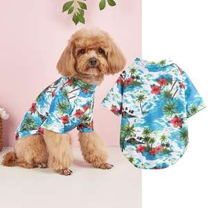 Camiseta <span class=keywords><strong>de</strong></span> Verano Estilo Hawaiano para Perros Pequeños y Medianos, Cachorros y Gatos, con Dibujos Animados Divertidos en Poliéster Ligero - Product Image 6