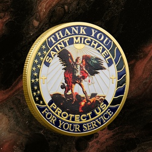 Moneta commemorativa moderna personalizzata con incisione, medaglione in metallo smaltato morbido 3D pressofuso, regalo personalizzato per veterani - Product Image 1