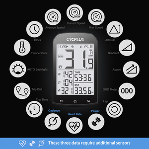 Velocímetro inalámbrico con GPS para bicicleta, 150 horas de memoria, Cardio/Dirt Bike - Product Image 3