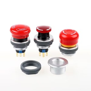 Bouton poussoir d'arrêt d'urgence rouge NC de 22 mm - Product Image 2