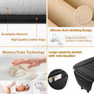 Coussin de siège de voiture en mousse à mémoire de forme pour soulager la douleur sciatique, universel pour siège de voiture et chaise de bureau - Product Image 3