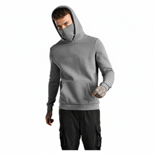 Pasamontañas de Moda para Hombre, Sudaderas con Capucha Transpirables de Algodón Combinado, Básicas con Tejido de Ganchillo Ajustable, Novedad para el Invierno 2026 - Product Image 1