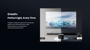 Projecteur laser DLP 4K Wupro <span class=keywords><strong>X</strong></span> Dangbei Mars PRO 2 le plus récent, 2450 lumens ISO, haute luminosité, Google TV, home cinéma - Product Image 6