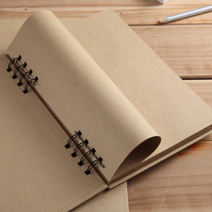 Bloc de dessin en papier kraft A5 120 g/m² à spirale pour carnets de voyage certifiés POTENTATE pour crayon, encre et acrylique - Product Image 4