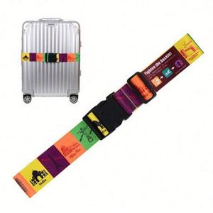 Sangles de bagage personnalisées couleur unie, ceintures de valise larges et réglables, sangles de rangement, accessoires de voyage, lanières - Product Image 1