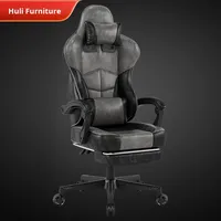 Kursi Gaming E-sports untuk Kantor, Asrama, Warnet, dengan Sandaran Dapat Direbahkan, Dapat Disesuaikan, Berbahan Kulit, Rangka Kayu, Alas Lima Bintang, dan Roda