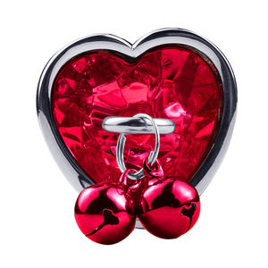 Herzförmiges Glocken ring Butt <span class=keywords><strong>Plug</strong></span> <span class=keywords><strong>Anal</strong></span> Sexspielzeug mit Kette Metall für Mann und Frau Wasserdichtes Material mit kleinem Gewicht - Product Image 4