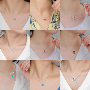 Collares de Ópalo de Lujo Hechos a Mano con Plata 925, Gemas Engastadas a Mano, Baño de Rodio, Obra Maestra Atemporal, Certificado IGI - Product Image 6