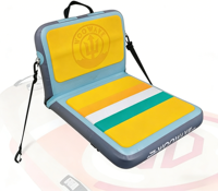 Siège de kayak gonflable avec support dorsal, siège de paddle board, chaise confortable avec dossier, accessoires de kayak, siège pour SUP, bateau, canoë