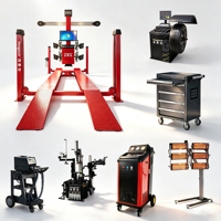 Hongtech Tire Changer Combo : Équipement de garage automobile, alignement de roues 3D mobile, machine d'atelier automobile tout-en-un