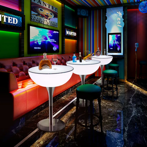 Современная Роскошная курительная Клубная барная светодиодная RGB-стулья с солнечным дизайном, мебель для гостиной, барный стол и барный стул для продажи - Product Image 5