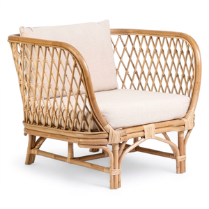Sillón de Ratán de Lujo, Silla de Comedor Ecológica para Hogar, Oficina, Sala de Estar, Interior y Exterior, Alta Calidad, Buen Precio, para Bodas y Fiestas - Product Image 1