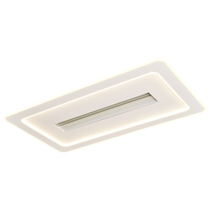 Ventilateur de plafond LED à moteur DC de 35 pouces, 5 vitesses, avec télécommande, design moderne pour chambre à coucher - Product Image 1