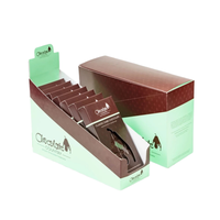 Sachet d'emballage haut de gamme pour barre de chocolat, boîte de présentation de luxe personnalisée pour chocolat