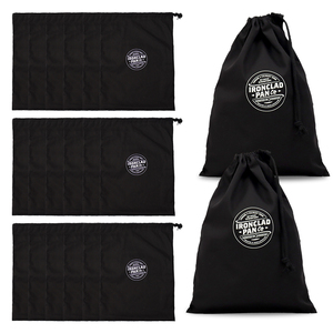 Wholesale Strings Laundry Bag Custom Logo Black Canvas Small Pouch Drawstring Cotton Dust Bag