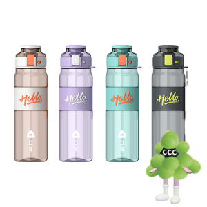 Personalizzato 850ml Tritan sfuso di acqua di Sport borraccia portatile palestra di Fitness all'aperto paglia di ricreazione per il campeggio - Product Image 1