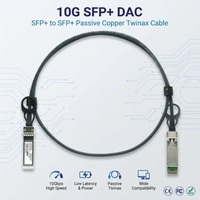 Kabel DAC SFP+ 10G 1m 3m 5m 7m Kabel Twinax Tembaga Pasif Direct Attach untuk Interkoneksi Server Switch Pusat Data