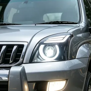 Conjunto de Faros Delanteros Estilo Defender para Toyota Prado LC120 Antiguo, Modificados con LED DRL, Lente de Proyector de Doble Haz - Product Image 5