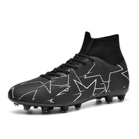 Nouvelles Chaussures de Football 2026 Hommes/Femmes à Crampons Longs AG pour Jeunes et Étudiants Compétition/Entraînement Tige en PU Coton