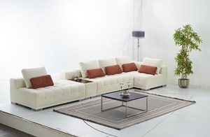 Juego de esquinas de estilo europeo Minella, muebles de sala de estar ajustables convertibles cómodos para uso doméstico en Hotel, Material de tela - Product Image 4